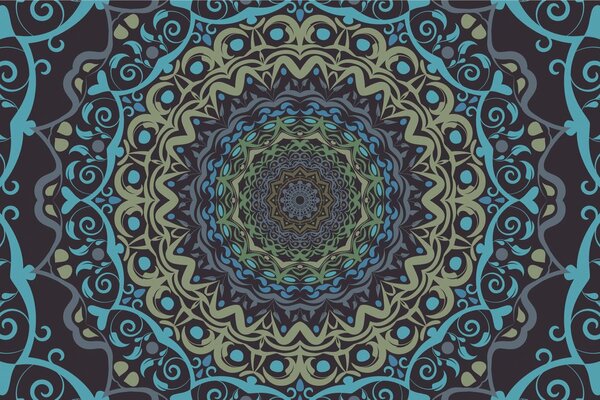 Tapéta Mandala nap mintával lila árnyalatban