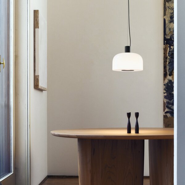Függőlámpa FLOS, Bellhop Glass S1, dimmable, Fehér, Nappali, Üveg, Dizájn