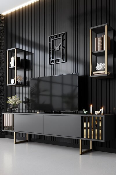 TV-állvány, antracit, 180 cm – TR618BLY1145