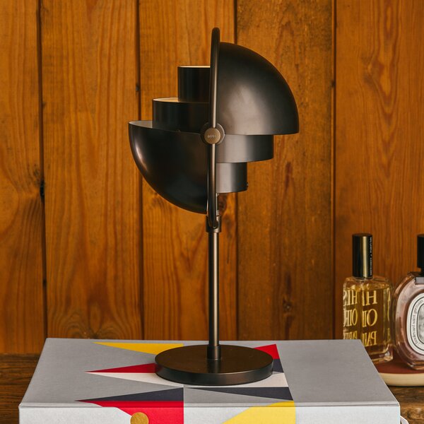 Asztali lámpa GUBI, Multi-Lite, dimmable, Fekete, Nappali, Fém, Dizájn