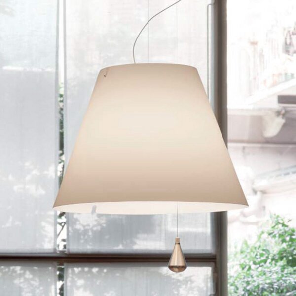 Függőlámpa Luceplan, Lady Costanza, dimmable, Fehér, Nappali, Műanyag, Dizájn