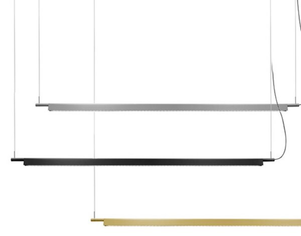 Függőlámpa Luceplan, Compendium, dimmable, Fekete, Nappali, Fém, Dizájn