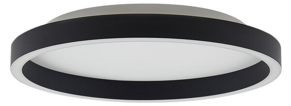 Mennyezeti Lámpa Lucande, Rotundo, dimmable, Fekete, Étkező, Műanyag, Modern