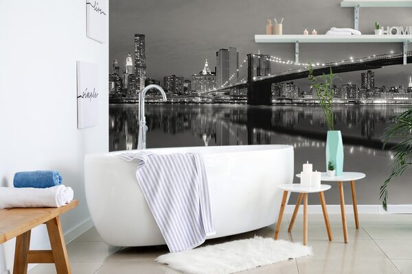 Fotótapéta fekete fehér Manhattan-i híd