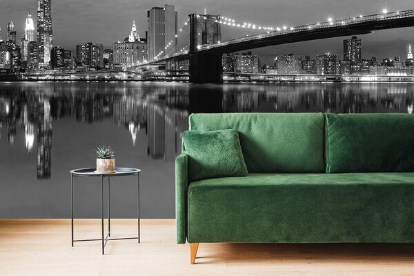 Fotótapéta fekete fehér Manhattan-i híd