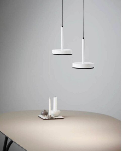Függőlámpa LOOM DESIGN, Nyx P1, dimmable, Fehér, Nappali, Alumínium, Modern