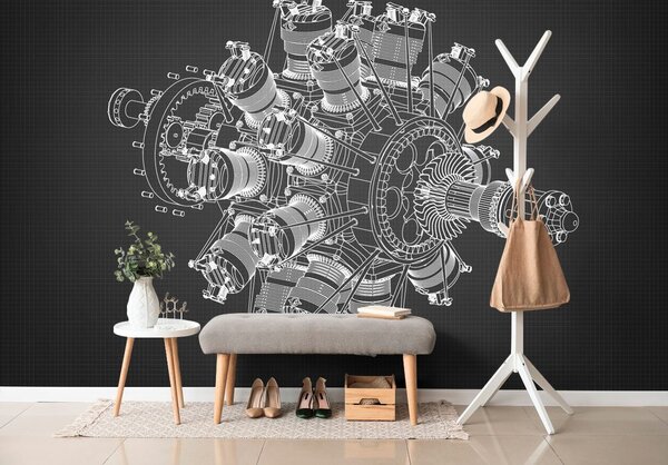 Tapéta radiális motor