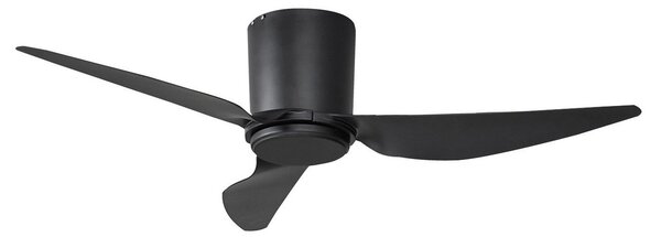 Aulo mennyezeti ventilátor Ø 123 cm fekete csendes DC - Lindby Lindby, Aulo, Fekete, Nappali, Fém, Modern