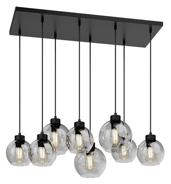 Függőlámpa TK Lighting, Cubus, dimmable, Szürke, Nappali, Üveg, Modern