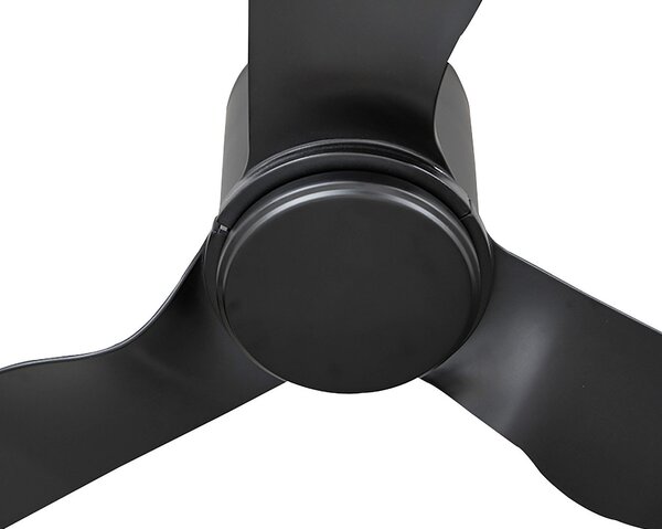 Aulo mennyezeti ventilátor Ø 123 cm fekete csendes DC - Lindby Lindby, Aulo, Fekete, Nappali, Fém, Modern