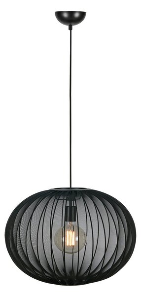 Függőlámpa Markslöjd, Florence, dimmable, Fekete, Nappali, Szövet / Textília, Skandináv