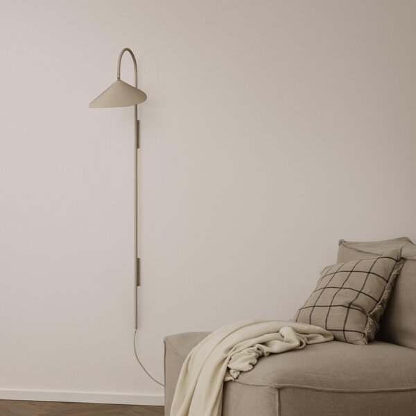 Fali Lámpa ferm LIVING, Arum Swivel Tall, Bézs, Nappali, Fém, Dizájn
