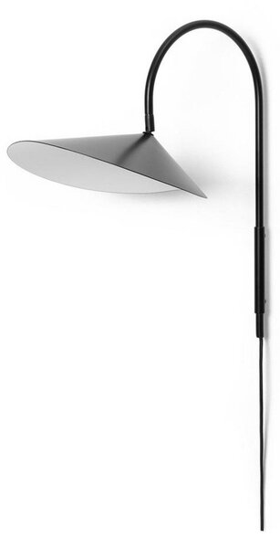 Fali Lámpa ferm LIVING, Arum Swivel, Fekete, Nappali, Fém, Dizájn