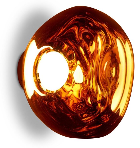 Fali Lámpa Tom Dixon, Melt Surface Mini, dimmable, Réz, Nappali, Műanyag, Dizájn