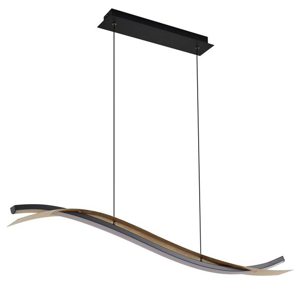 Függőlámpa Lucande, Alevia, dimmable, Arany / Sárgaréz, Étkező, Fém, Dizájn