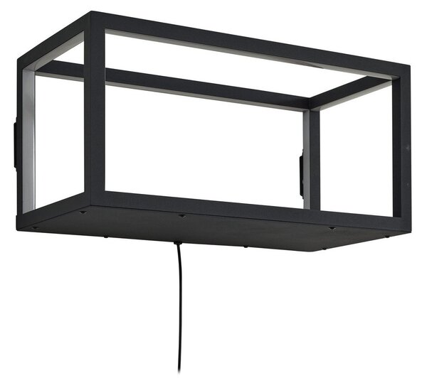 Fali Lámpa Lindby, Birta, dimmable, Fekete, Nappali, Fém, Modern