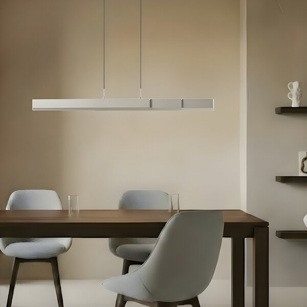 Függőlámpa Lucande, Torven, dimmable, Fémes, Nappali, Fém, Modern