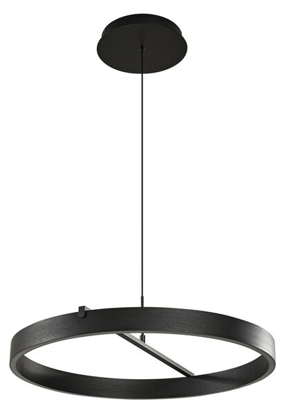 Függőlámpa Lucande, Rovan, dimmable, Fekete, Nappali, Fém, Modern