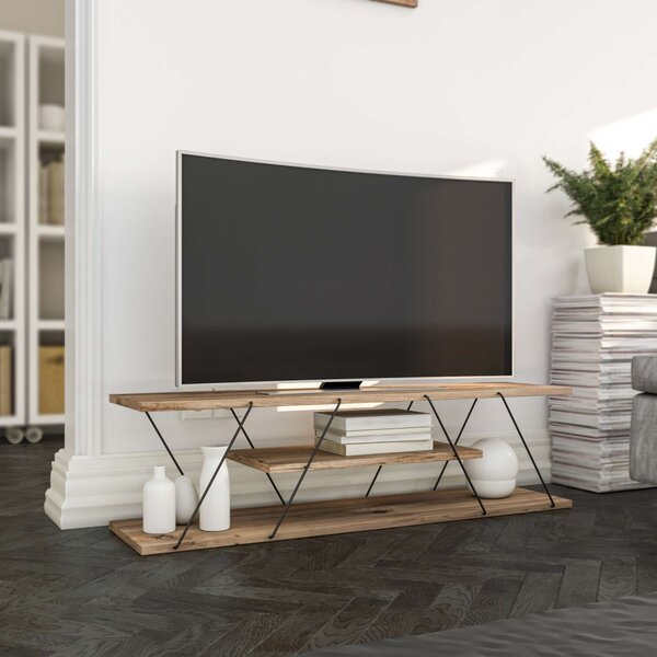 Canaz TV-állvány, fekete, 120 cm