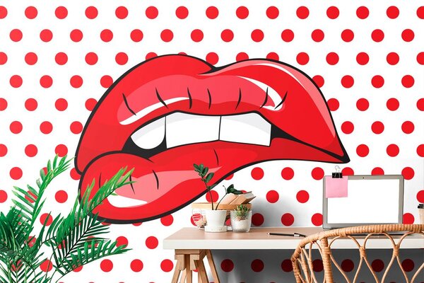 Tapéta pop art ajkak