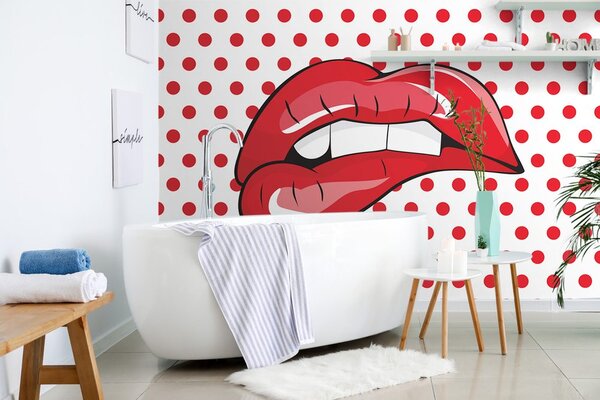 Tapéta pop art ajkak