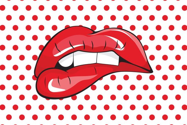 Tapéta pop art ajkak
