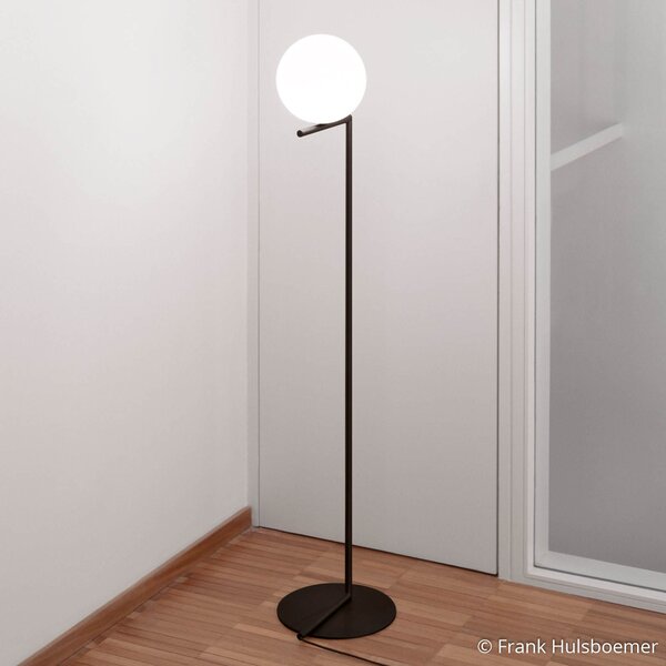 Állólámpa FLOS, IC F1, dimmable, Fekete, Nappali, Fém, Dizájn