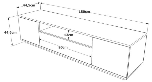 TV-állvány, 180 cm – Fr7-Aa