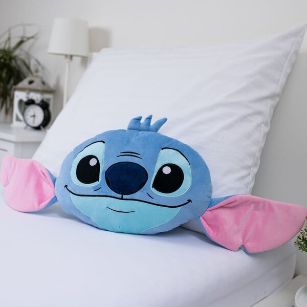 Fleece gyerek párna 41x32 cm Lilo and Stitch "Blue" – Jerry Fabrics