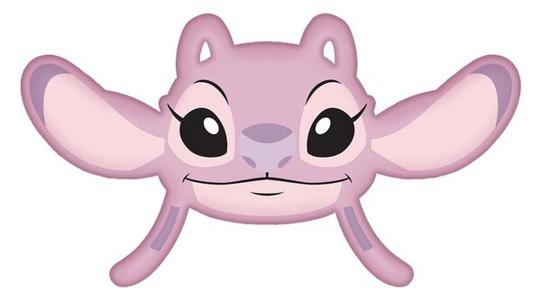Fleece gyerek párna 41x32 cm Lilo and Stitch "Angel Pink" – Jerry Fabrics