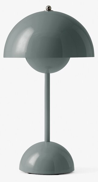 Asztali lámpa &Tradition, Flowerpot VP9, dimmable, Szürke, Nappali, Műanyag, Dizájn