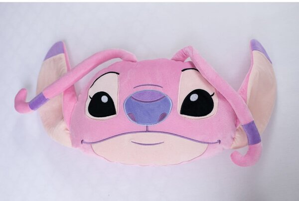 Fleece gyerek párna 41x32 cm Lilo and Stitch "Angel Pink" – Jerry Fabrics