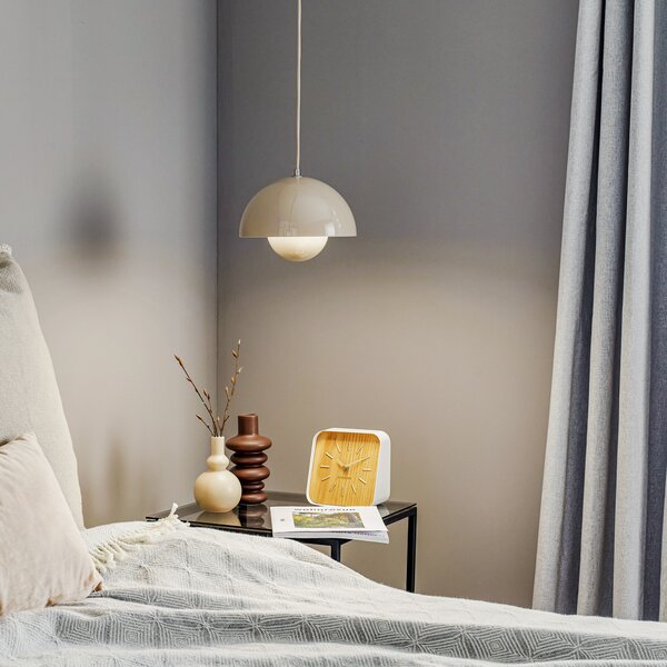 Függőlámpa &Tradition, Flowerpot VP1, dimmable, Szürke, Nappali, Fém, Dizájn