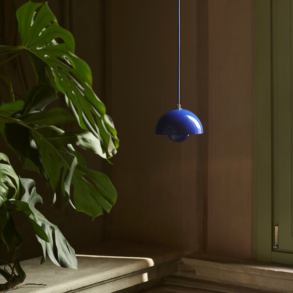 Függőlámpa &Tradition, Flowerpot VP10, dimmable, Kék, Nappali, Fém, Dizájn