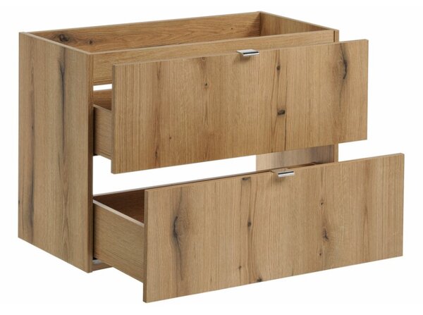 Mosdókagyló alatti szekrény NOVA tölgy 82-80-2S | 80 cm