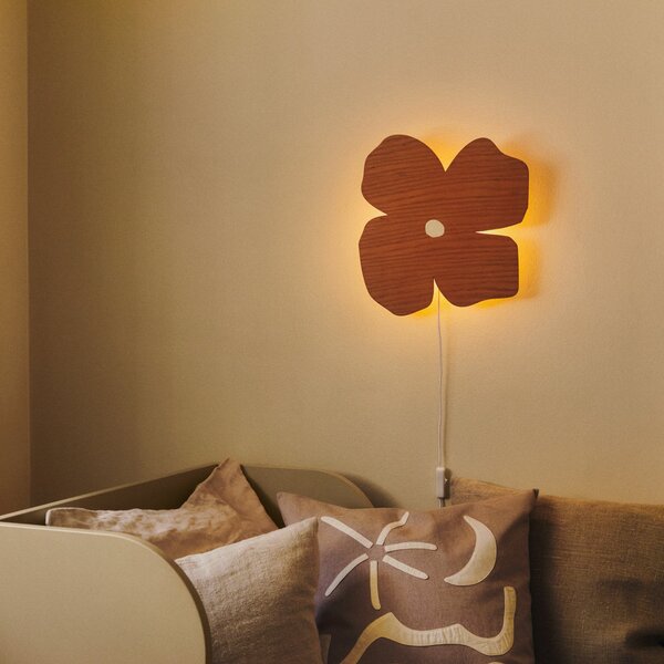 Fali Lámpa ferm LIVING, Poesie, dimmable, Barna / Rozsdabarna, Gyermekszoba, Fa, Skandináv