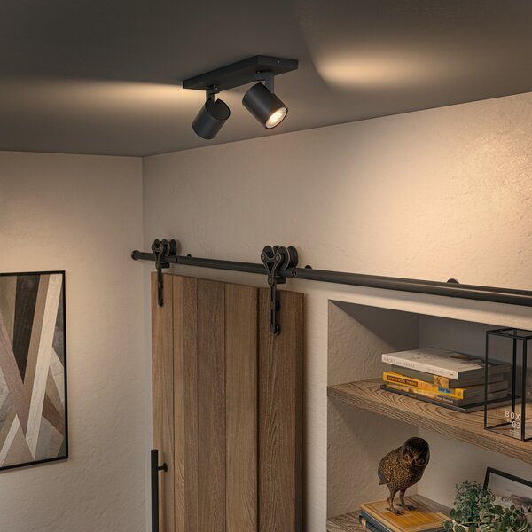 Mennyezeti Lámpa Philips Hue, Philips Hue Runner, dimmable, Fekete, Nappali, Alumínium, Modern