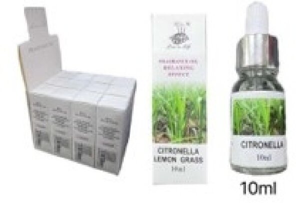 AROMATERÁPIÁS ILLÓOLAJ CSEPEGTETŐ CITROMFŰVEL 10ML DISPLAY:12DB