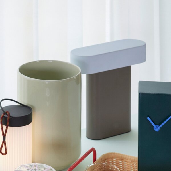 Asztali lámpa Hübsch, Sleek, dimmable, Barna / Rozsdabarna, Nappali, Fém, Dizájn