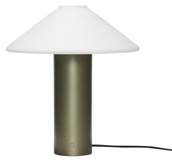 Asztali lámpa Hübsch, Orbit, dimmable, Zöld, Nappali, Fém, Dizájn