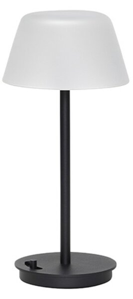 Asztali lámpa Hübsch, dimmable, Fekete, Nappali, Fém