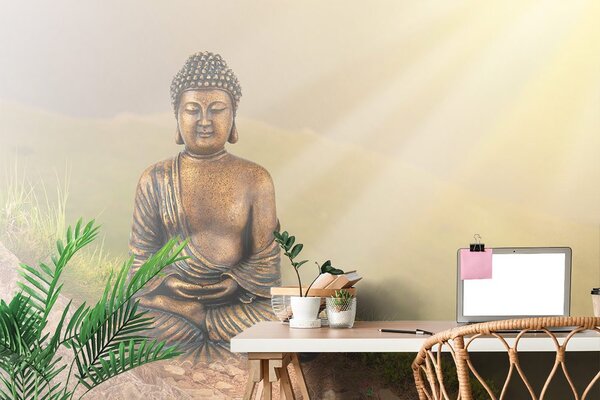 Fotótapéta Buddha szobra meditáló helyzetben