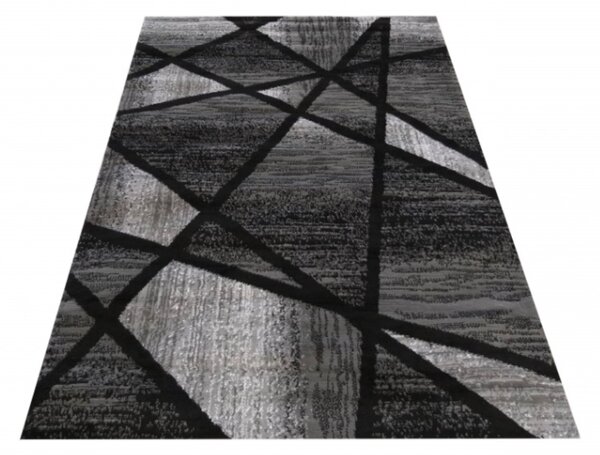 Fekete - szürke modern MADAMA szőnyeg Méret: 120x170 cm