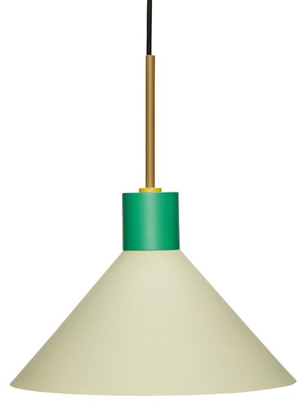 Függőlámpa Hübsch, Crayon, dimmable, Zöld, Étkező, Fém, Dizájn