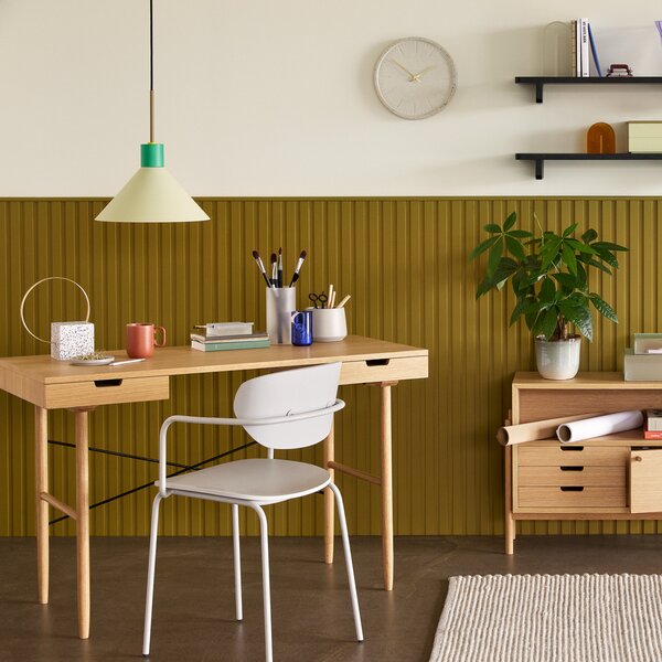 Függőlámpa Hübsch, Crayon, dimmable, Zöld, Étkező, Fém, Dizájn