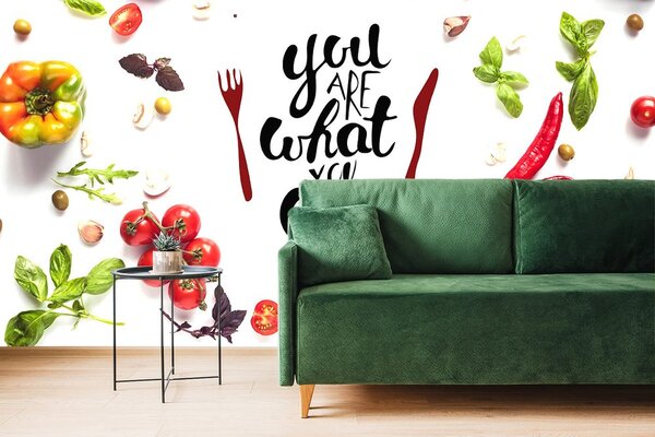 Tapéta felirattal - You are what you eat