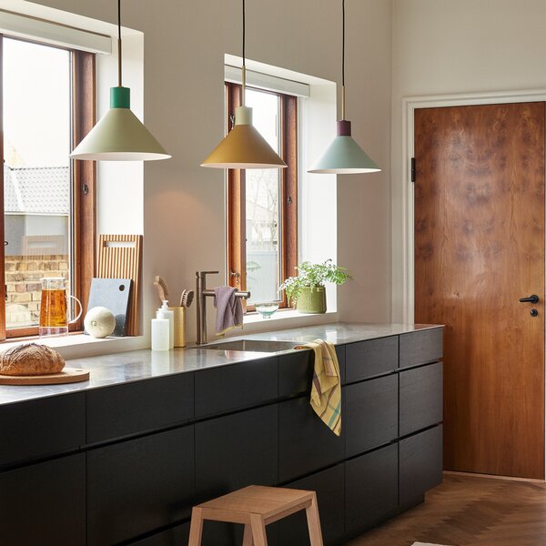 Függőlámpa Hübsch, Crayon, dimmable, Kék, Étkező, Fém, Dizájn
