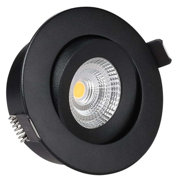 Spotlámpa ANTIDARK, dimmable, Fekete, Nappali, Fém