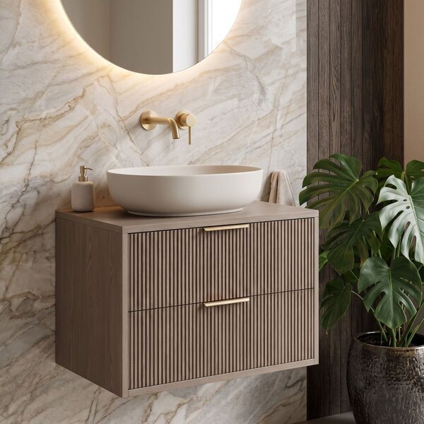 Mosdószekrény Rea Mono 60cm Grey Oak