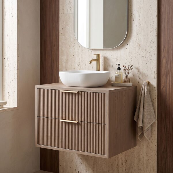 Mosdószekrény Rea Mono 60cm Grey Oak
